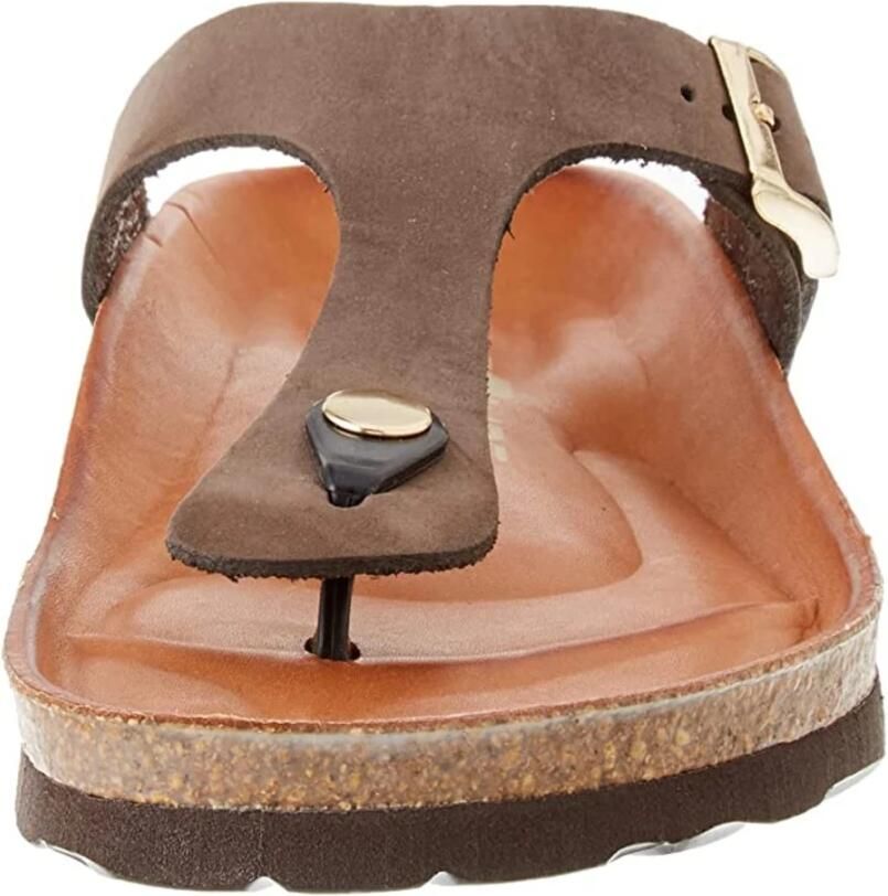 Rohde 5642 72 Teenslippers Nubuck Taupe Dames Taupe - Foto 3