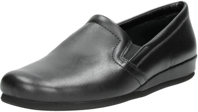 Rohde Pantoffels Heren Sloffen Instappers Leer Harde zool Dichte hiel 6402 Zwart - Foto 3