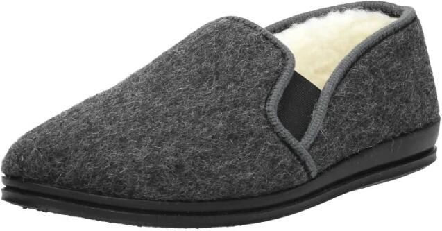 Rohde Pantoffels Heren Sloffen Instappers Wol Harde zool Dichte hiel 2610 Antraciet - Foto 3