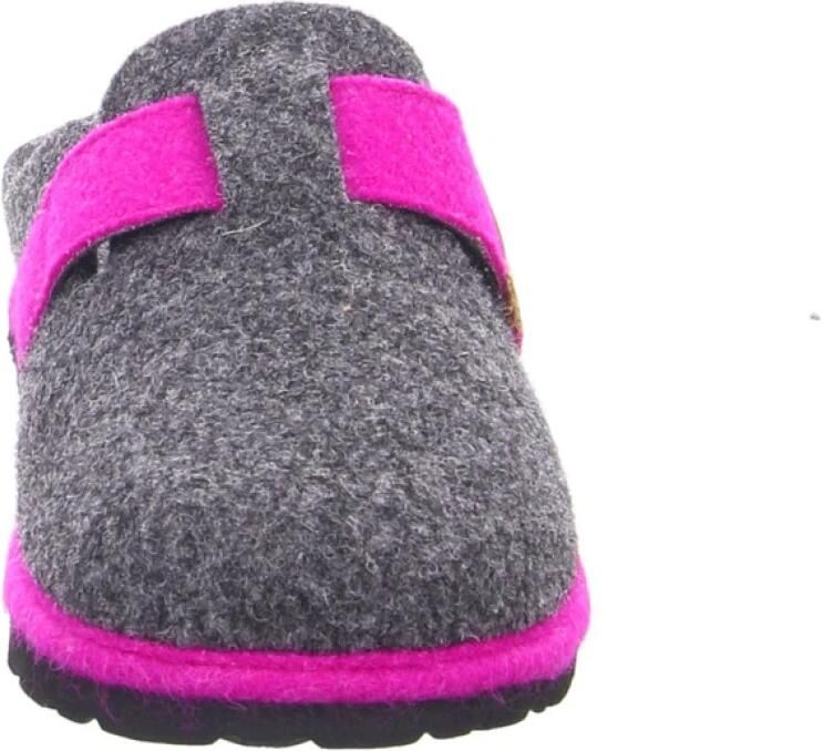 ROHDE Huisschoenen beige antraciet neonroze - Foto 2