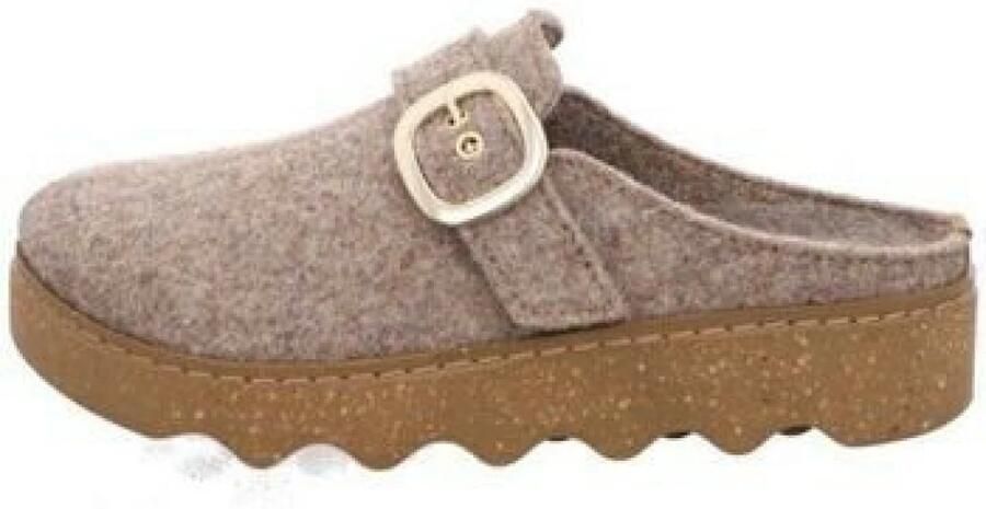 Rohde Beige Vilten Open Pantoffels Dames Beige - Foto 2