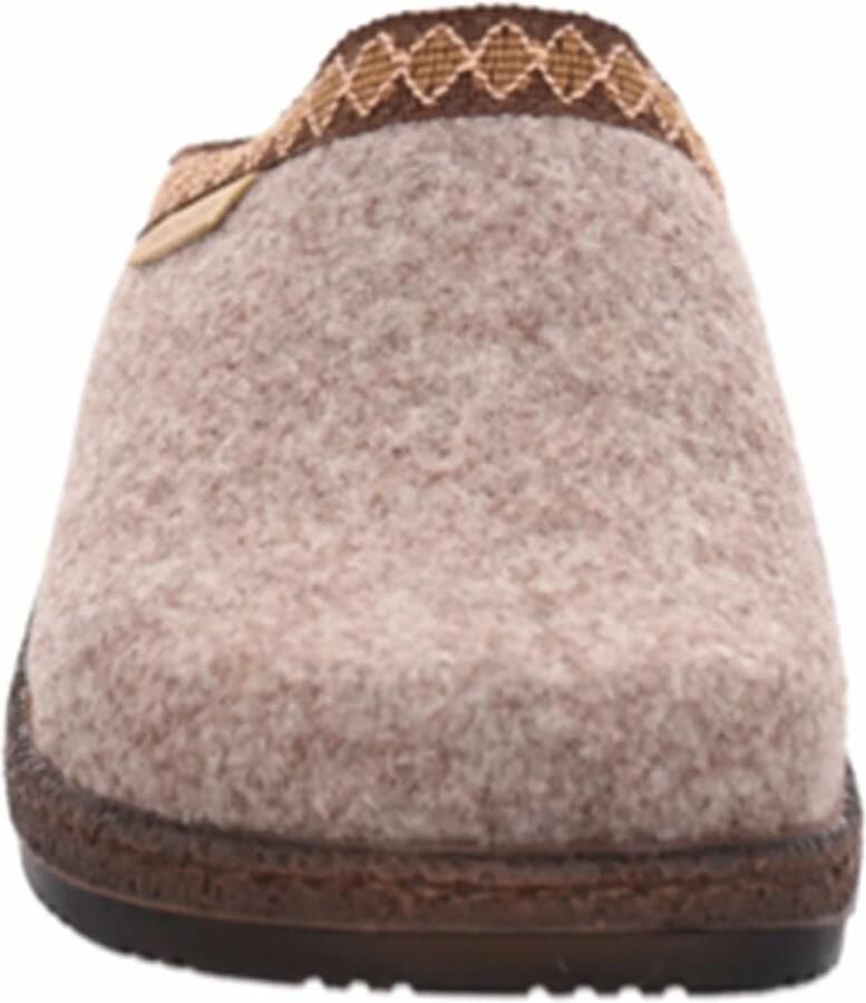 Rohde 6425 17 Pantoffels Open Sloffen Beige Vilt Dames Beige - Foto 5