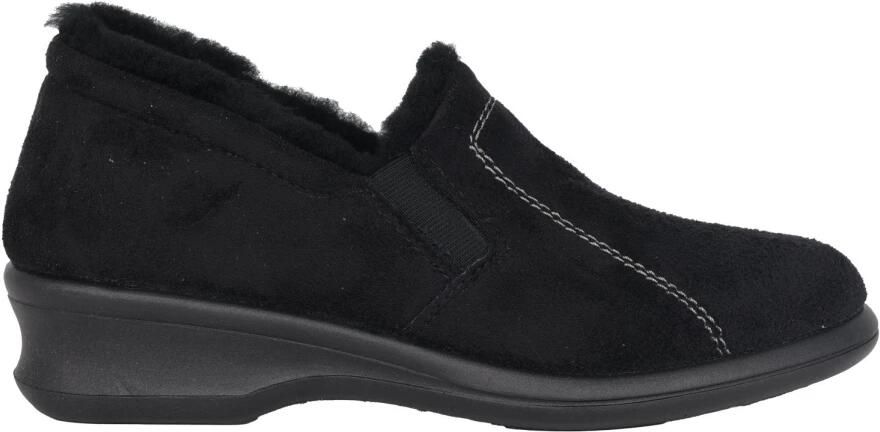 Rohde Pantoffels Dames Sloffen Instappers Suède Harde zool Dichte hiel 2516 Zwart - Foto 6