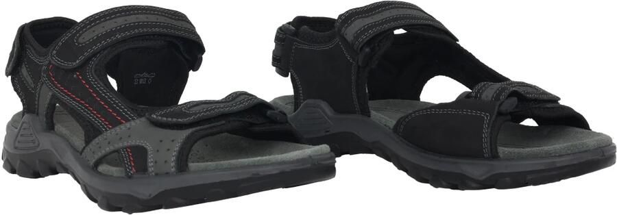 Rohde Zwarte herensandaal met geheugenvoetbed