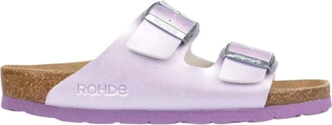 Rohde Roze 'Alba' Sandaal Synthetisch Perlato Purple Dames