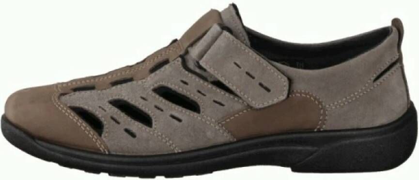 Rohde Heren Klittenbandschoen 1235-17 Taupe Grijs - Foto 3