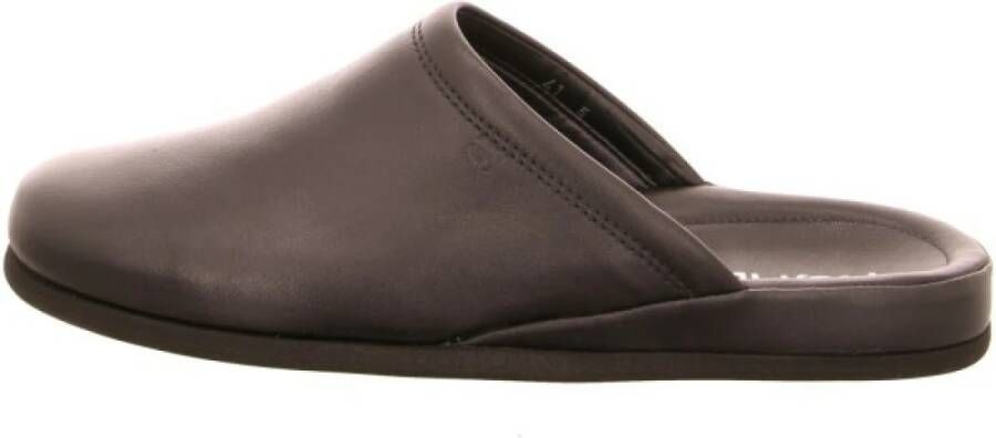 Rohde Pantoffels Heren leer zwart 6600 - Foto 3