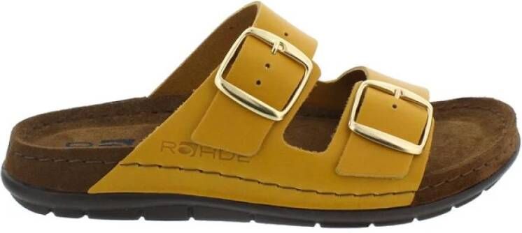 Rohde Stijlvolle Slip-In Sandalen Yellow Dames