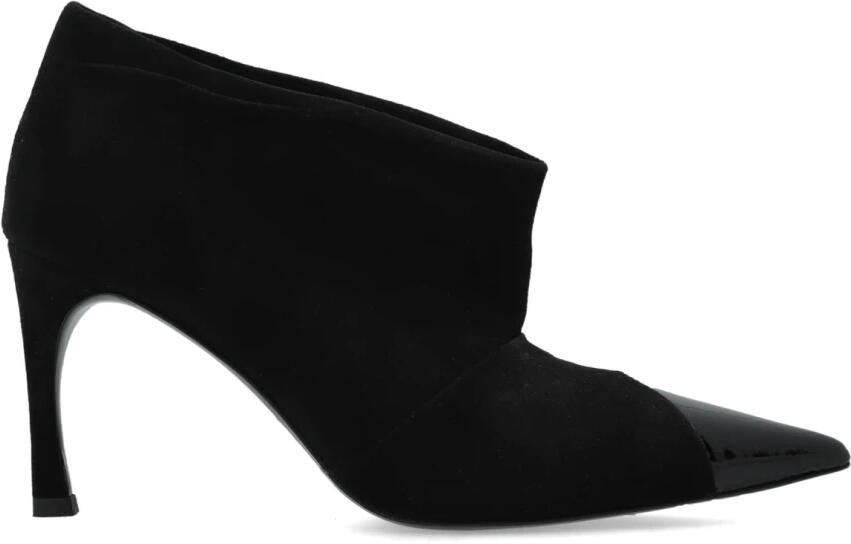 Rotate Birger Christensen Suède laarsjes met puntneus