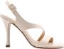Guglielmo Rotta Rosa Leren Sandalen met Enkelband Beige Dames - Thumbnail 6