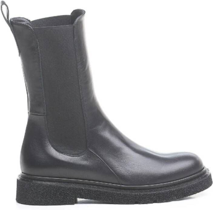 Rotta Zwarte Leren Chelsea Laarzen Black Dames