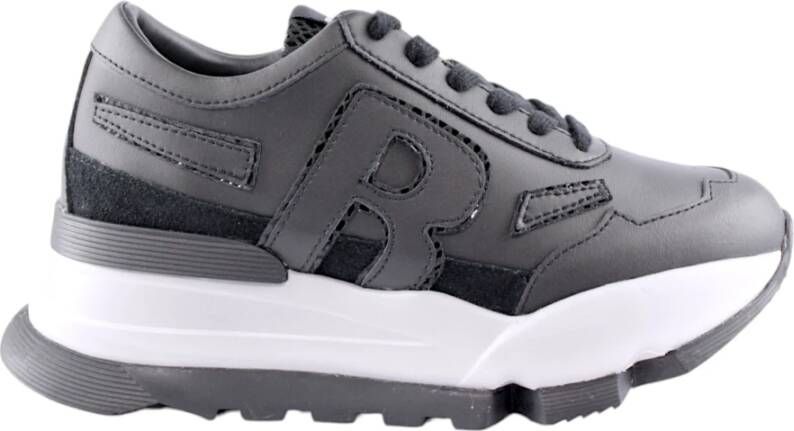 Rucoline Black Snake Print Sneakers