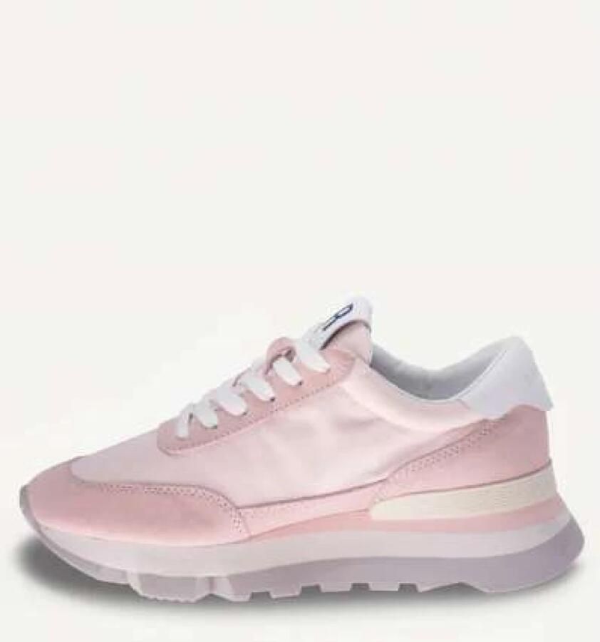Rucoline Roze Stof Leren Sneaker Schoenen