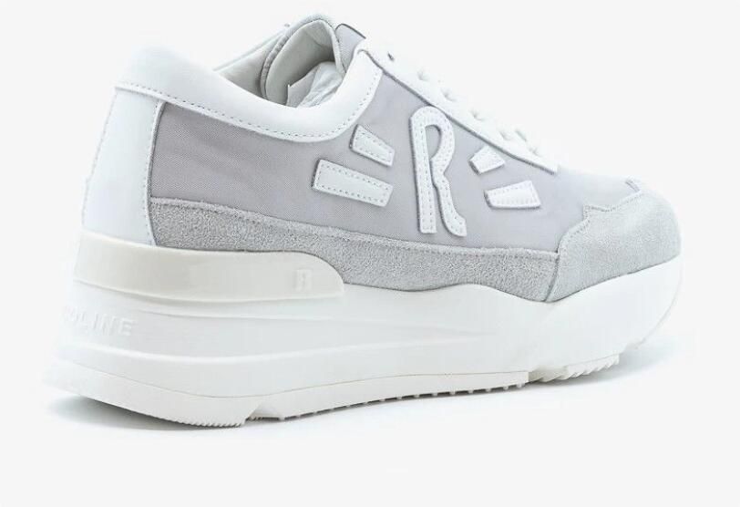 Rucoline String sneakers van leer en stof