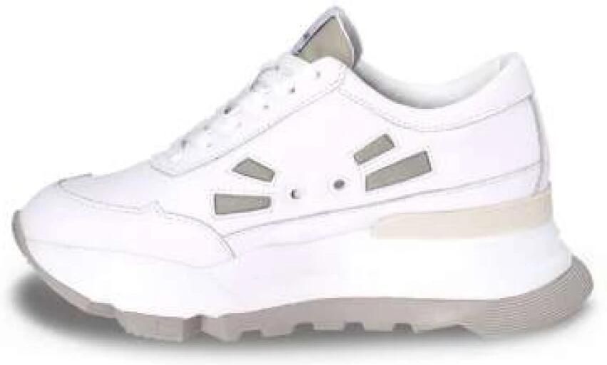 Rucoline Witte en Salie Leren Sneakers - Foto 3