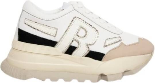 Rucoline Slang Soft Box Sneakers Wit Zilver