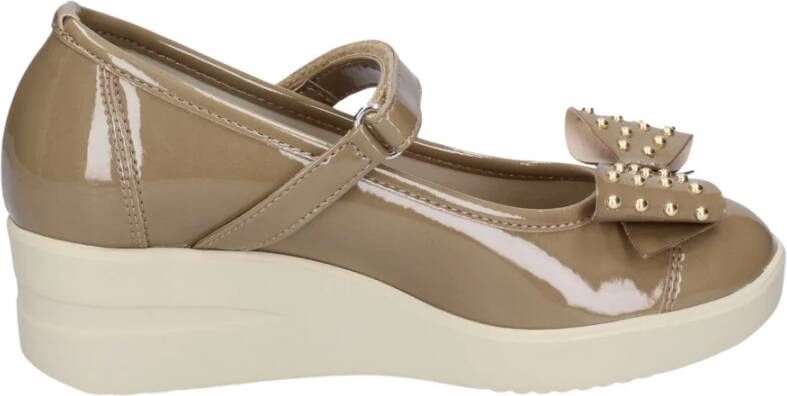 Rucoline Ultra Ballet Flats in Lakleer Beige Dames