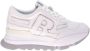 Rucoline Witte leren sneaker met zilveren details - Thumbnail 1
