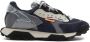 RUN OF Denim Suede Sneakers met Zwart & Wit Zolen Multicolor Heren - Thumbnail 2