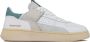 RUN OF Groen en wit leren EVO Combi Sneakers Wit Dames - Thumbnail 2