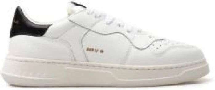 RUN OF Klassieke witte leren sneakers White Dames
