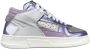 RUN OF Kristal Mid-Top Leren Sneakers Multicolor Dames - Thumbnail 1