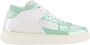 RUN OF Metallic Groen Mid Sneaker - Thumbnail 1