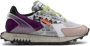 RUN OF Multicolor Leren Sneakers Memory Gel Multicolor Dames - Thumbnail 1