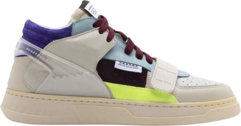 RUN OF Multicolor Leren Sneakers Multicolor Dames