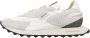 RUN OF Neon M Sneaker Off White Split Leer Beige Heren - Thumbnail 6