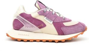 RUN OF Paarse en witte suède sneakers Paars Heren