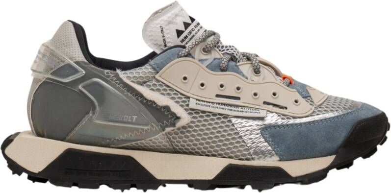 RUN OF Revolt Steel Sneakers Stijlvol en Comfortabel Gray Heren