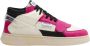 RUN OF Roze Leren Sneakers met Memory Gel Multicolor Dames - Thumbnail 1