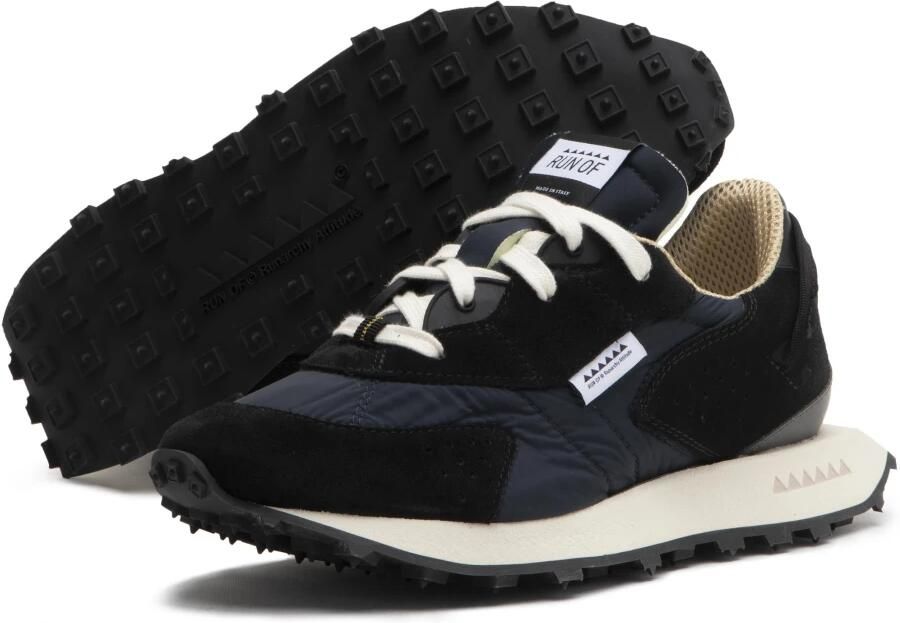 RUN OF Kripto M Suede en Nylon Trainers Blue - Foto 2