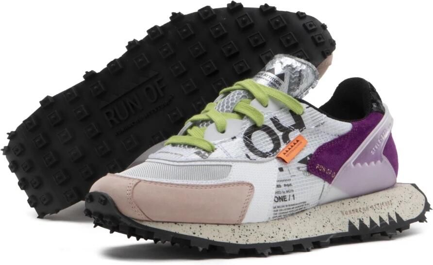 RUN OF Multicolor Leren Sneakers Memory Gel Multicolor Dames - Foto 2