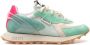 RUN OF Smaragd Sneakers Mintgroen Multicolor Dames - Thumbnail 1