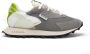 RUN OF Grijze Sneakers met Fluorescerende Details Gray Heren - Thumbnail 5