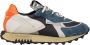RUN OF MultiColour Sneakers met Suède Nylon en Leer Multicolor Heren - Thumbnail 4