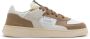 RUN OF Vintage Stijl Leren Sneakers Gray Heren - Thumbnail 5