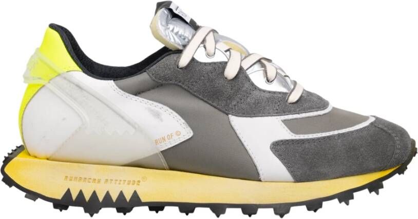 RUN OF Olaf Vintage Sneakers Gray Heren - Foto 2