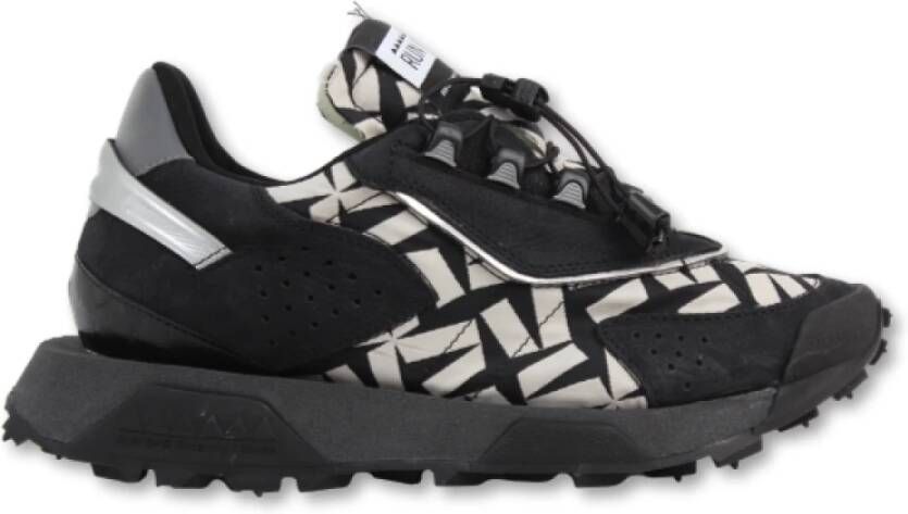 RUN OF Sneakers met snel vetersluitingssysteem Black Dames