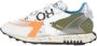 RUN OF MultiColour Leren en Technische Stof Sneakers Multicolor Heren - Thumbnail 18