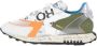 RUN OF MultiColour Leren en Technische Stof Sneakers Multicolor Heren - Thumbnail 15