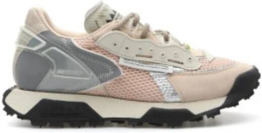 RUN OF Sportieve Chic Lichtroze Sneakers Pink Dames