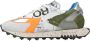 RUN OF MultiColour Leren en Technische Stof Sneakers Multicolor Heren - Thumbnail 1