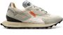 RUN OF Sportieve Chique Sneakers met Lichtgrijs Suède en Zilveren Leren Hak Multicolor Heren - Thumbnail 6