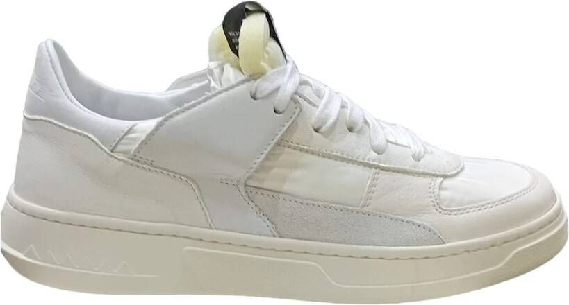 RUN OF Witte Low Invisible Sneakers White Heren