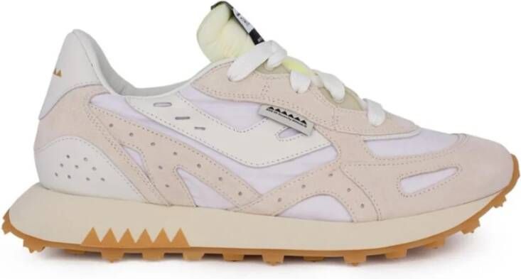 RUN OF Witte Sneakers Hash Stijl