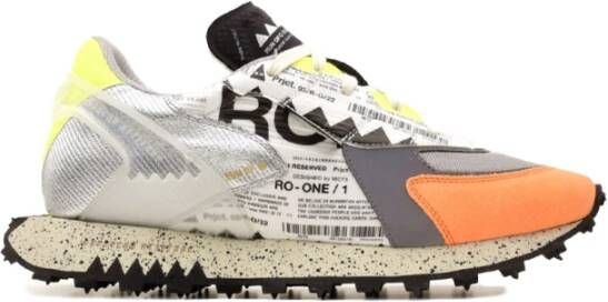 RUN OF Witte Tech Sneakers voor Mannen
