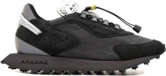 RUN OF Zwarte Sneakers voor Heren Uranus M 02 Black Heren